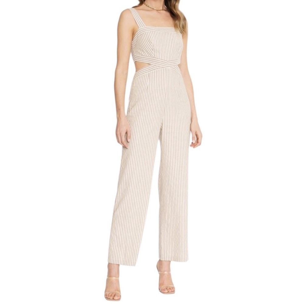ALTAR'D STATE Wide Leg Jumpsuit Women's‎ XS Linen Blend Sleeveless Beach Summer